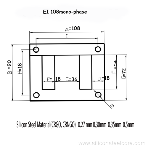 Lamination Ei-35a (parts Of Transformer) Grade 50c400-Csc (crngo)